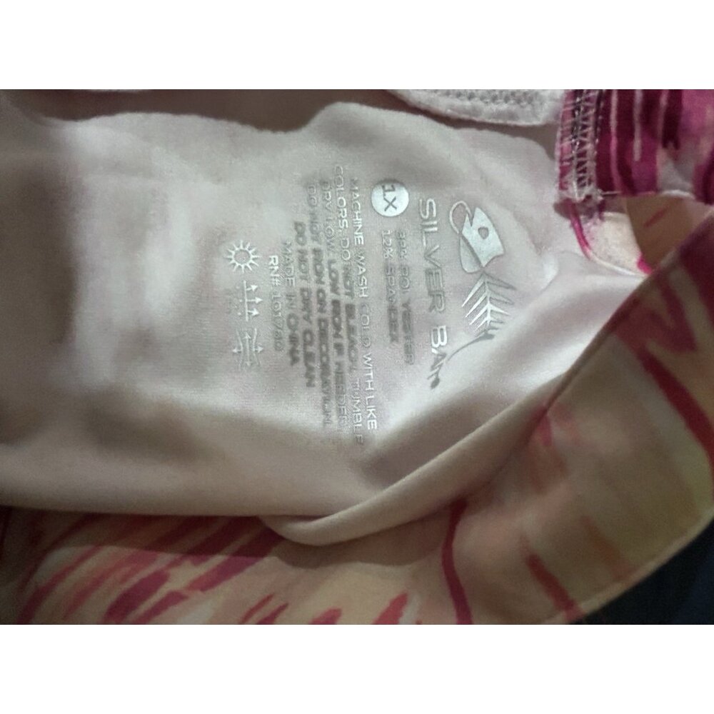 Silver Bait Women’s Pink White Sleeveless Dress Strap Athletic Stretch Straps 1X - Picture 11 of 11